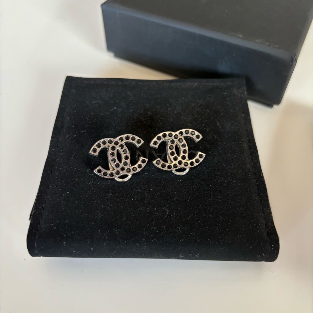Authentic Chanel Clip On Earrings